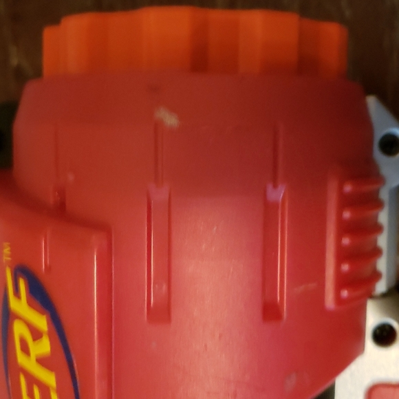 HP 2005 Nerf Dart Tag Blue and Red Hyperfire Blaster Gun Blue includes 2 blaster - Picture 7 of 12